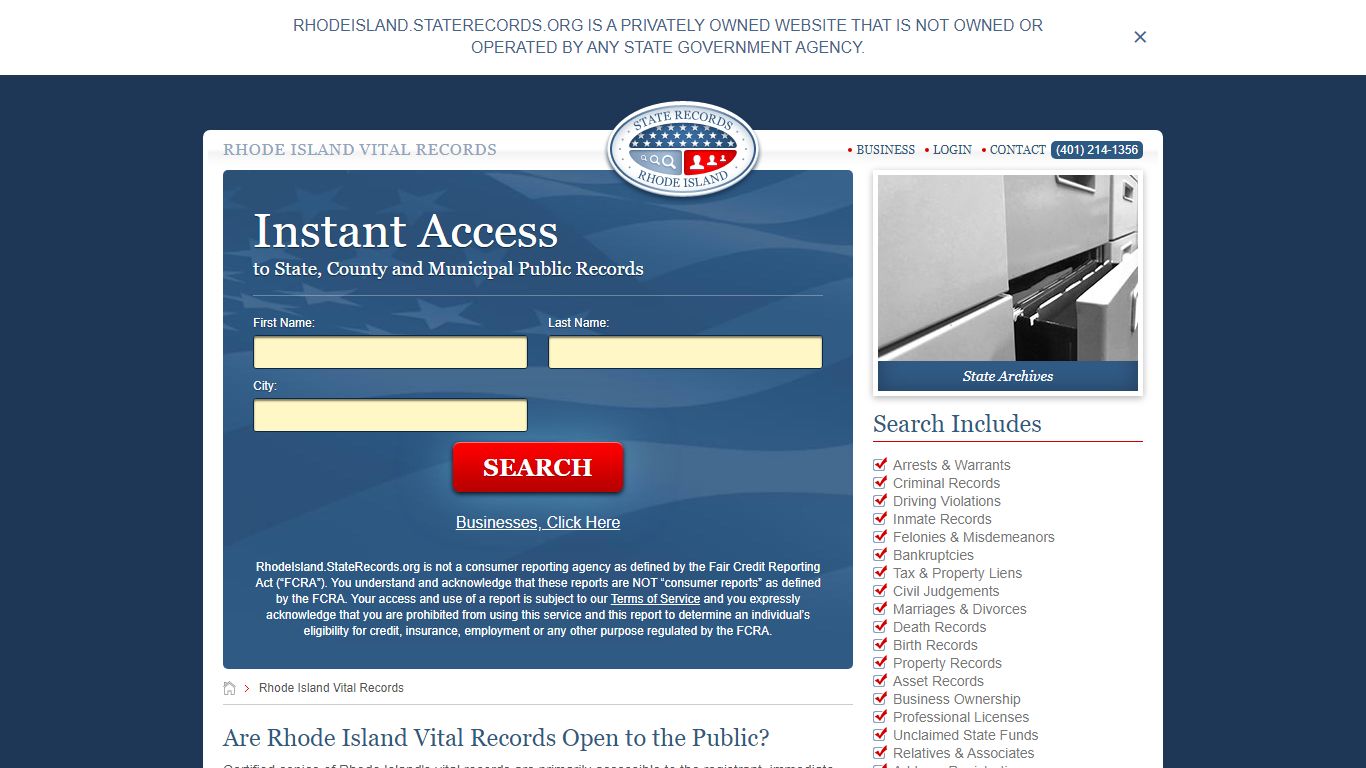 Rhode Island Vital Records | StateRecords.org